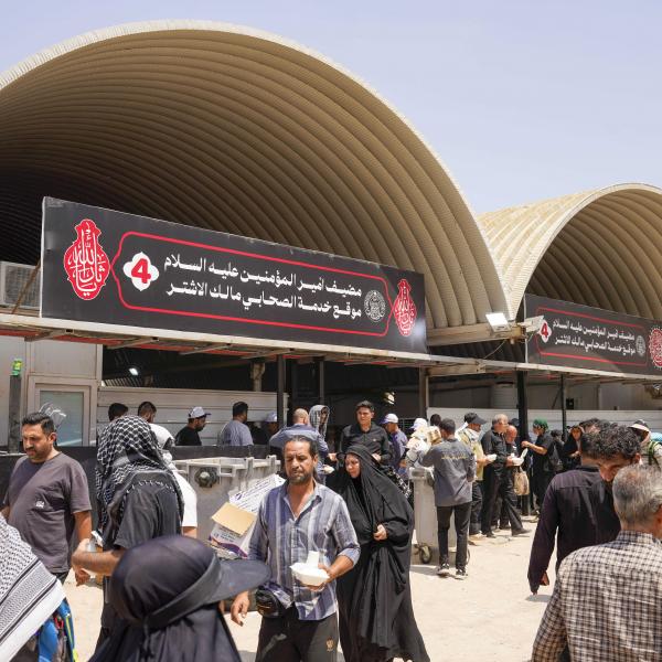 استمرار بركات المولى أمير المؤمنين لزائري الأربعين .. موقع ضيافة مالك الأشتر (رض)