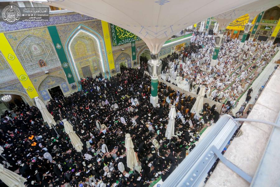Thousands of pilgrims celebrating Eid al-Ghadir at Imam Ali's Holy Shrine