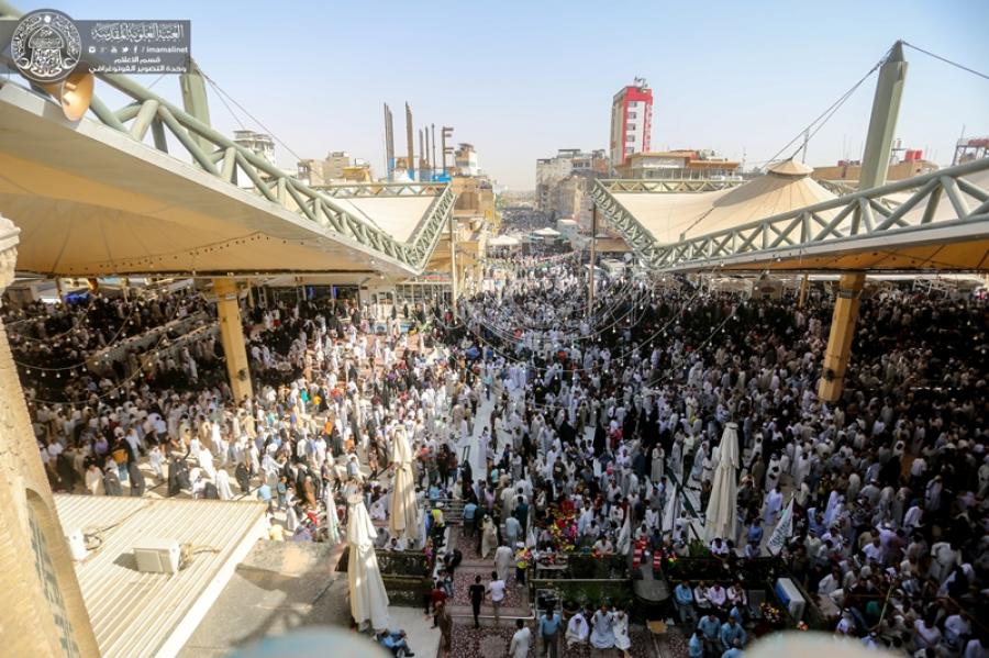 Thousands of pilgrims celebrating Eid al-Ghadir at Imam Ali's Holy Shrine