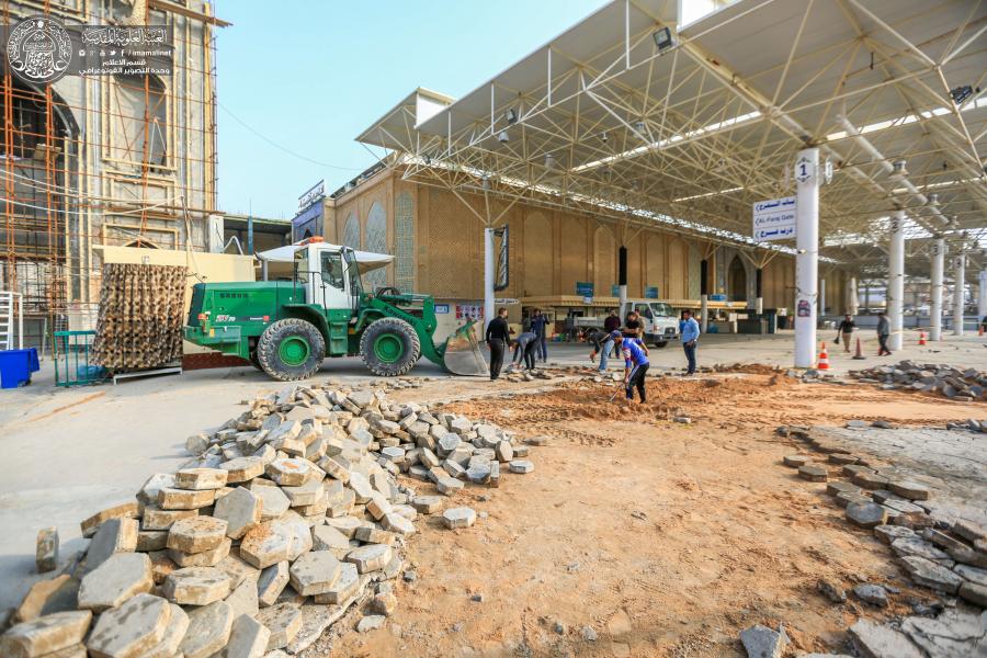 In Pictures…the Last Level of the Al-Rasool al-Adham Courtyard Project