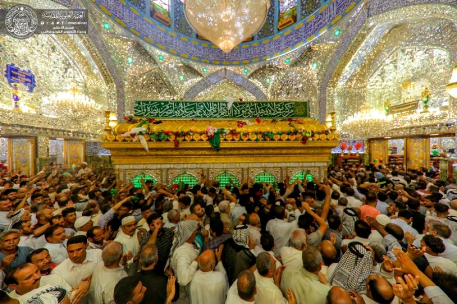 Thousands of pilgrims celebrating Eid al-Ghadir at Imam Ali's Holy Shrine