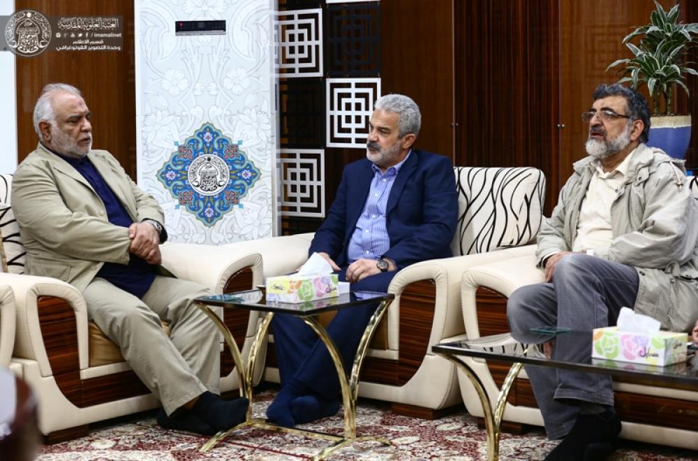 الأمين العام للعتبة العلوية يستقبل مسؤولي شركة الكوثر الإيرانية لإعمار العتبات المقدسة في العراق 