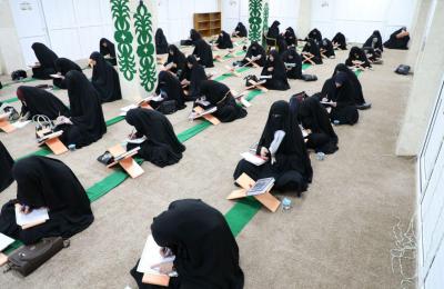 دار القرآن الكريم النسوية في العتبة العلوية المقدسة تجري اختباراتها للطالبات 