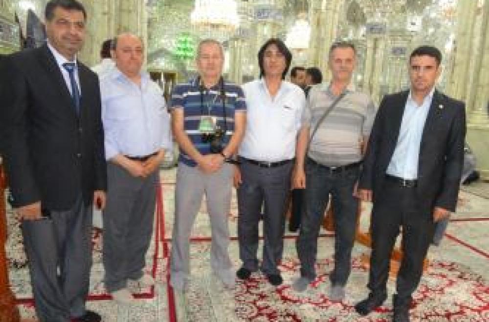 وفد أكاديمي معماري من جامعة اسطنبول يتشرف بزيارة العتبة العلوية المقدسة
