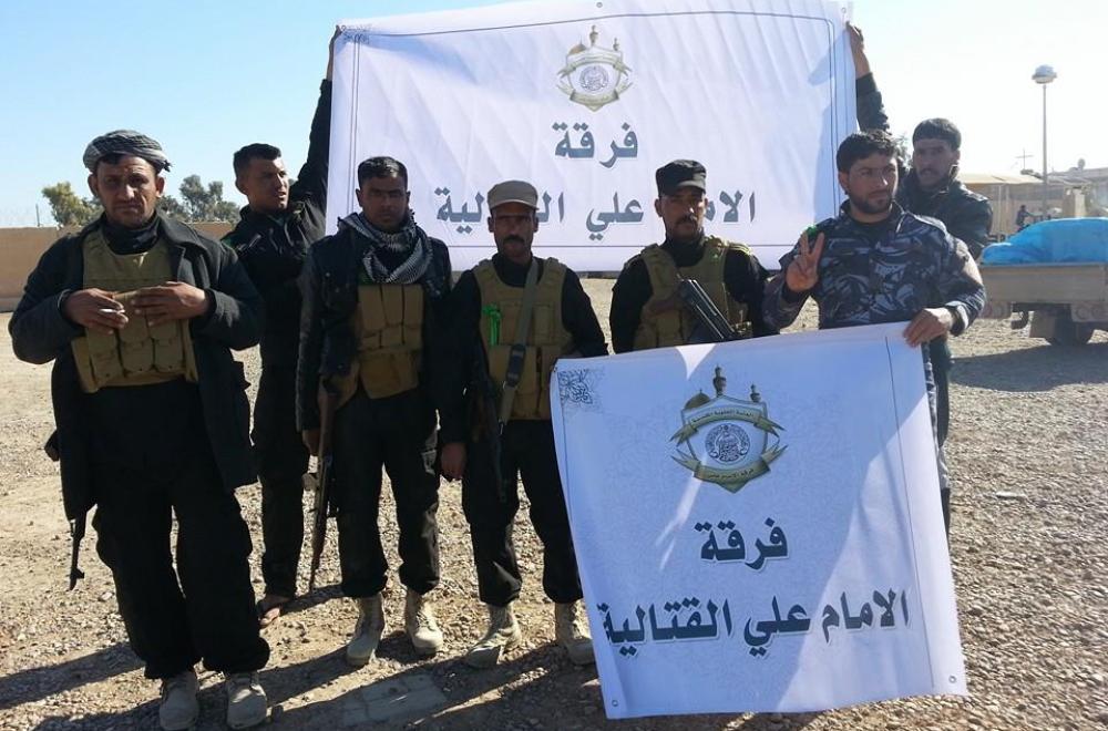 فرقة الامام علي (عليه السلام) القتالية البطلة تشارك في عمليات تحرير قضاء الكرمة في محافظة الانبار