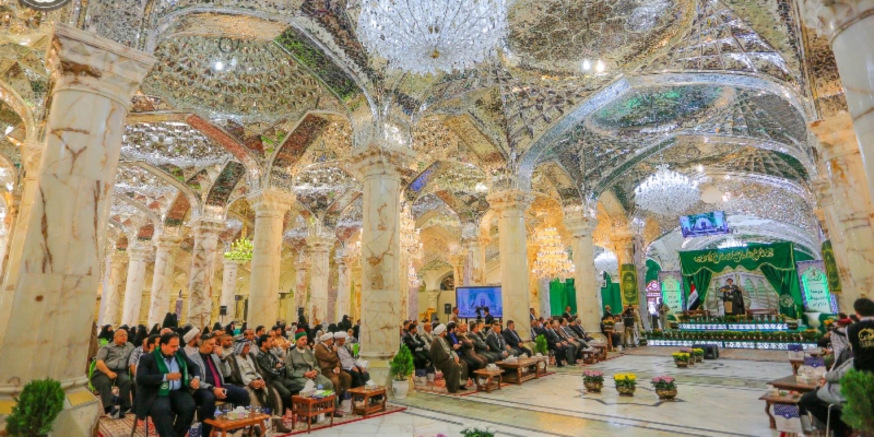 الأمانة العامة للعتبة العلوية المقدسة تفتتح فعاليات مهرجان الغدير السنوي في رحاب صحن فاطمة (عليها السلام)