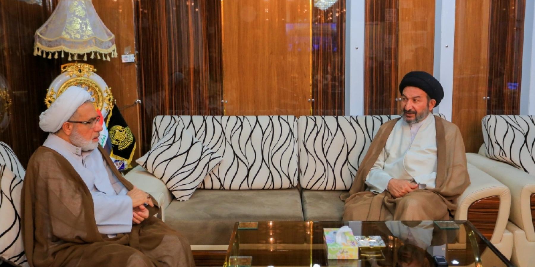 الأمين العام للعتبة العلوية يستقبل مدير الوقف الشيعي في محافظة كركوك