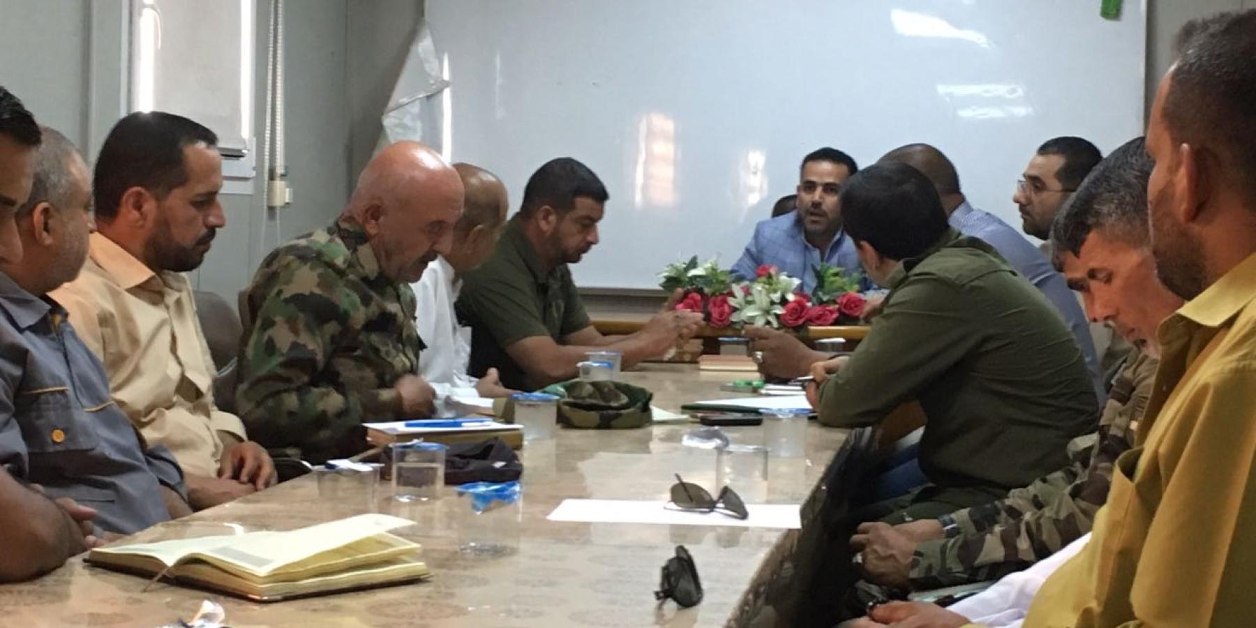 قيادة فرقة الإمام علي (ع) القتالية التابعة للعتبة العلوية  تناقش التطورات الميدانية في قواطع العمليات