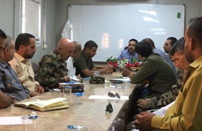 قيادة فرقة الإمام علي (ع) القتالية التابعة للعتبة العلوية  تناقش التطورات الميدانية في قواطع العمليات
