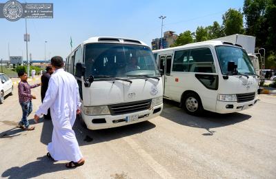 قسم الآليات في العتبة العلوية المقدسة يستنفر جهوده لتقديم الخدمات للزائرين بمناسبة زيارة المبعث النبوي الشريف