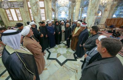 وفد من مختلف الطوائف والديانات : زيارة مرقد الإمام علي (ع) عبادة نتقرب بها الى الله عزوجل