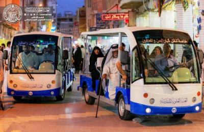 شعبة عربات الشحن الكهربائي في العتبة العلوية...جهود كبيرة لخدمة زائري أمير المؤمنين (ع)