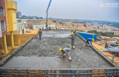قسم الشؤون الهندسية في العتبة العلوية ينجز عمليات الصب  لمشروع (مطبخ المقداد المركزي)