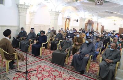 قسم الشؤون الدينية في العتبة العلوية يستضيف وفد محافظة ميسان