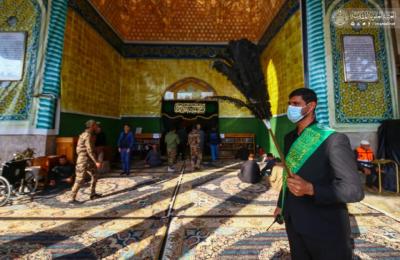 من سامراء ... مساهمة واسعة لقسم حفظ النظام في العتبة العلوية  لخدمة زائري شهادة الإمام الهادي (ع)