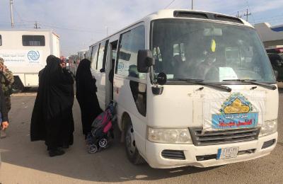  سامراء ... جهود كبيرة لقسم الآليات في العتبة العلوية من خلال توفير وسائل النقل لزائري شهادة الإمام الهادي (ع)