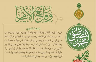 قسم الشؤون الدينية في العتبة العلوية يقدم خدماته التوجيهية والعقائدية للزائرين في المبعث النبوي الشريف