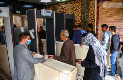 قسم الفحص الإلكتروني في العتبة العلوية يقدم خدماته الميدانية للزائرين بمناسبة المبعث النبوي الشريف