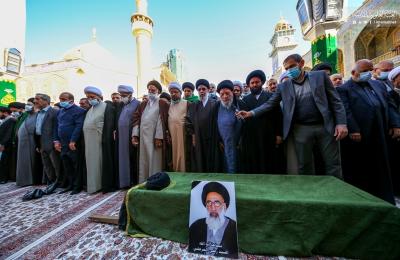 الحوزة العلمية تودع العلامة الفقيه آية الله السيد رضي الدين المرعشي بتشييع مهيب في مرقد أمير المؤمنين (عليه السلام)