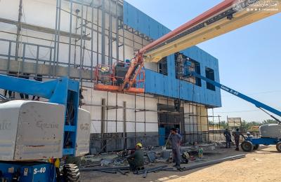 الكوادر الهندسية في العتبة العلوية... مشروع مجمع صحيات رقم (3) يصل إلى مراحله النهائية