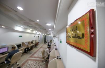 المكتبة الرقمية في العتبة العلوية المقدسة : خمسة آلاف قرص مدمج و24 ألف رسالة جامعية في خدمة الباحثين 