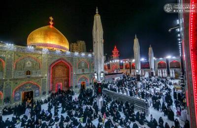 المؤمنون يحيون أعمال الليلة الأولى من ليالي القدر وليلة جرح أمير المؤمنين عليه السلام من الصحن العلوي الشريف – صور -