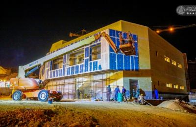 قسم الشؤون الهندسية والفنية في العتبة العلوية المقدسة يضع لمساته الأخيرة على مشروع صحيات رقم 3