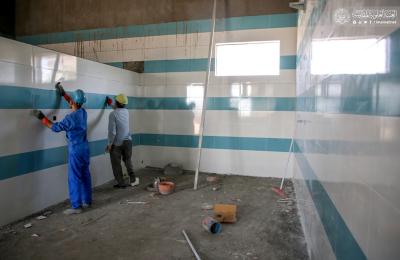 الملاكات الهندسية في العتبة العلوية تحقق نسب انجاز متقدمة في مشروع (مطبخ المقداد المركزي)