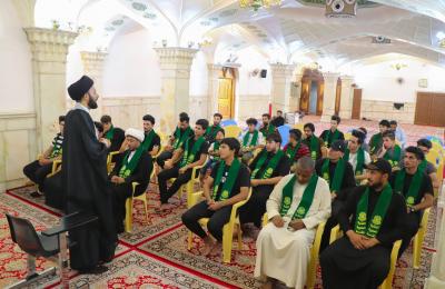 قسم الشؤون الدينية في العتبة العلوية يستضيف وفد محافظة بغداد 