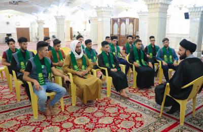 كوكبة من شباب محافظة ميسان في ضيافة العتبة العلوية المقدسة  