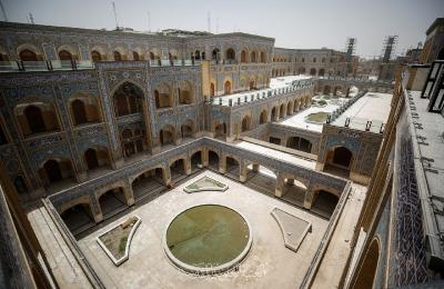 نسب إنجاز متقدمة يشهدها صحن السيدة فاطمة الزهراء (عليها السلام) ضمن التوسعة الغربية للصحن العلوي المطهر _ شاهد آخر الصور من موقع العمل