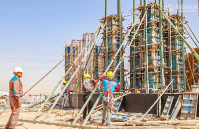 قسم الشؤون الهندسية في العتبة العلوية ينفذ عددا من الأعمال ضمن مشاريع العتبة المقدسة