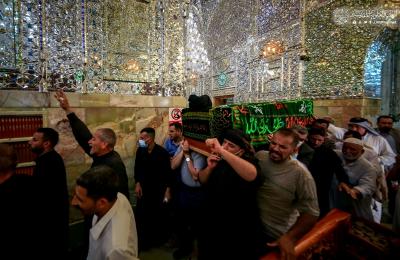 العتبة العلوية المقدسة... تشييع معتمد المرجعية العليا سماحة العلامة عبد الكريم شبّر – صور -