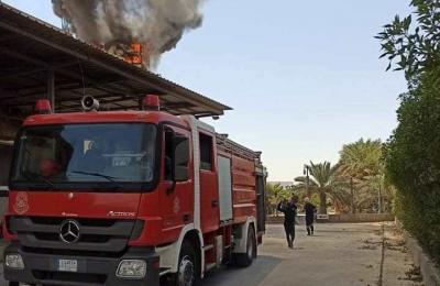 فرق دفاع مدني العتبة العلوية  تساهم في إخماد حريق بالمدينة القديمة