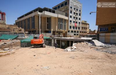 قسم الشؤون الهندسية في العتبة العلوية يباشر بالمرحلة الثانية  في مجمع صحيات رقم 2