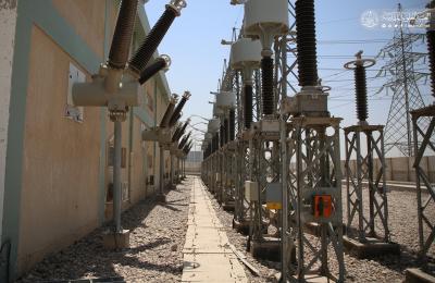 قسم الشؤون الهندسية في العتبة العلوية يعلن عن مراحل متقدمة في مشروع غرف كهرباء المحطة التحويلية