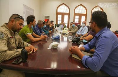 كوادر العتبة العلوية الهندسية والفنية تناقش إدخال منظومات الغاز السائل لمشروع بناية المضيف في مشروع صحن فاطمة (ع)