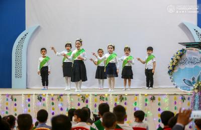 قسم الإعلام في العتبة العلوية يكرّم الأطفال المشاركين في برنامج " سباق الخيرات "