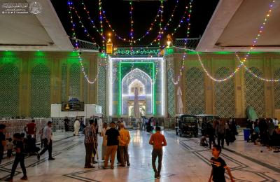 العتبة  العلوية المقدسة : تنصيب ربع مليون مصباح متعدد الألوان لتضيف بهجة وسرورا خلال ليالي شهر رمضان المبارك