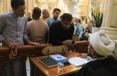 قسم الشؤون الدينية في العتبة العلوية المقدسة ينشر محطات الإجابة عن المسائل الشرعية خلال عيد الفطر المبارك 