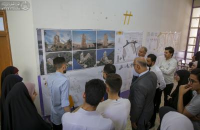 العتبة العلوية المقدسة تشارك في افتتاح المهرجان السنوي الأول في كلية التخطيط العمراني بجامعة الكوفة 