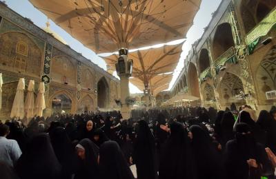 وحدة الإرشاد والتوجيه الديني النسوي تحيي عيد الغدير الأغر وسط جموع الزائرات 