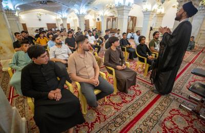 قسم الشؤون الدينية يستضيف وفداً شبابياً من محافظة البصرة