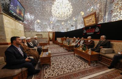 الأمين العام للعتبة العلوية المقدسة يستقبل وفد مجلس شورى علماء الشيعة في أفغانستان
