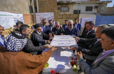 الأمين العام للعتبة العلوية المقدسة يضع حجر الأساس لمشروع مركز أمير المؤمنين (عليه السلام) الديني الثقافي في العاصمة بغداد 