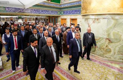 رئيس جمهورية العراق السيد عبد اللطيف رشيد يتشرّف بزيارة مرقد المولى أمير المؤمنين (عليه السلام)