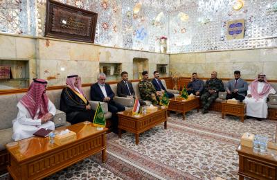 الأمين العام للعتبة العلوية المقدسة يستقبل سفير المملكة العربية السعودية لدى العراق 