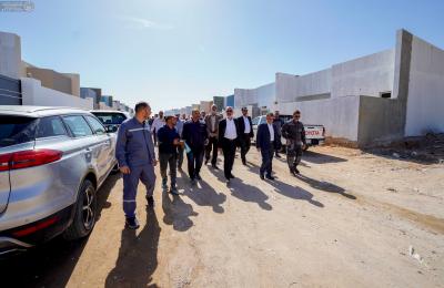 مجلس إدارة العتبة العلويّة المقدّسة يتفقَّد مراحل الإنجاز في مجمع قنبر السكني الثاني