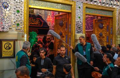 2500 متشرّفٍ بالخدمة يشاركون في ذكرى شهادة الرسول الأعظم (صلى الله عليه وآله) في العتبة العلويّة المقدّسة 