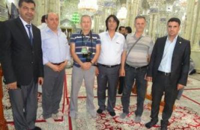وفد أكاديمي معماري من جامعة اسطنبول يتشرف بزيارة العتبة العلوية المقدسة